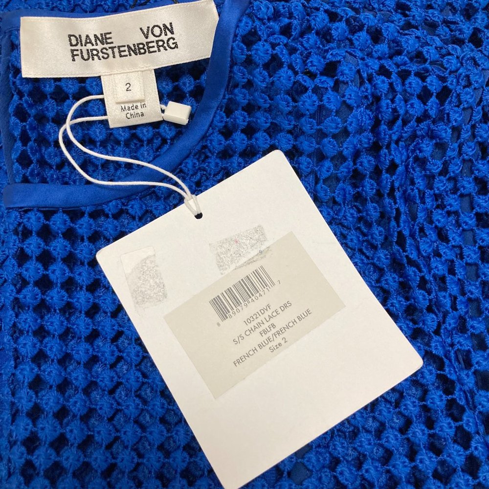 DIANE VON FURSTENBERG Chain Lace Dress 0061 - Picture 15 of 15